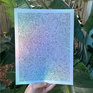 Holographic Psychedelic Trippy Art Print